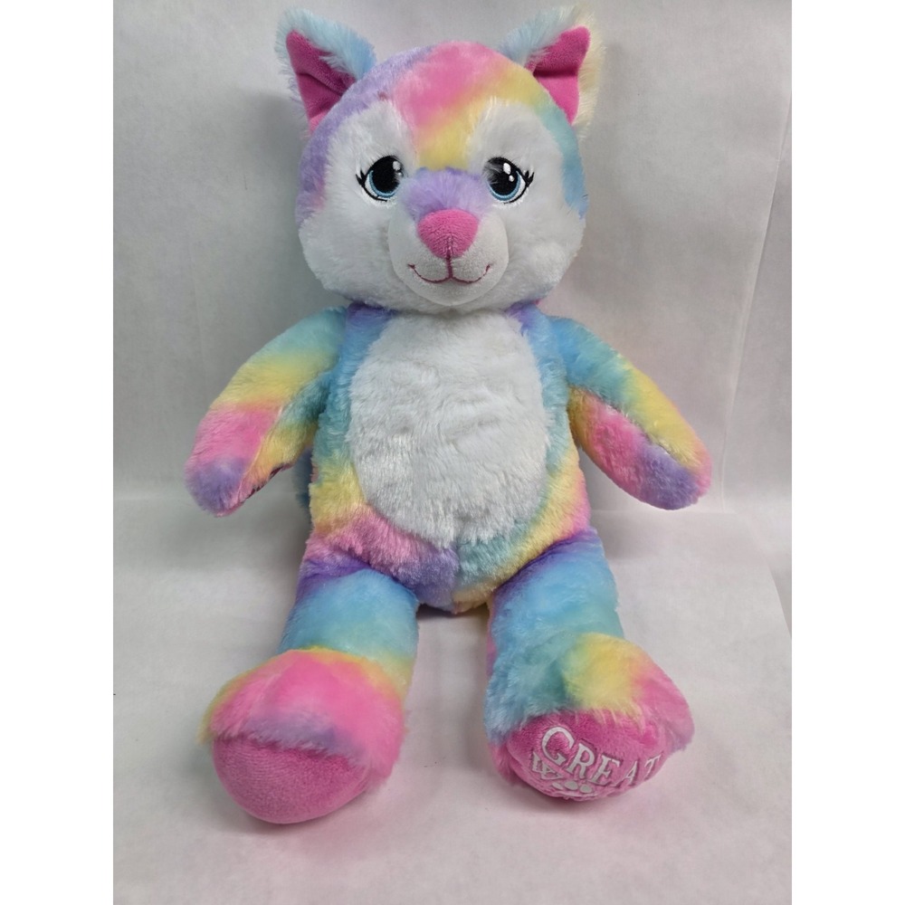 Build A Bear Great Wolf Lodge EXCLUSIVE Rainbow Wolf Plush Limited Edition 17"‎